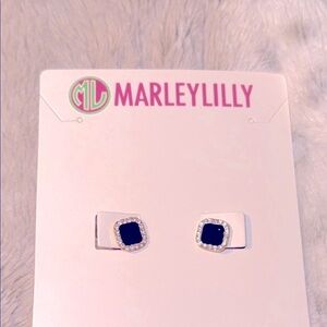 Marleylilly rounded square stud earrings
